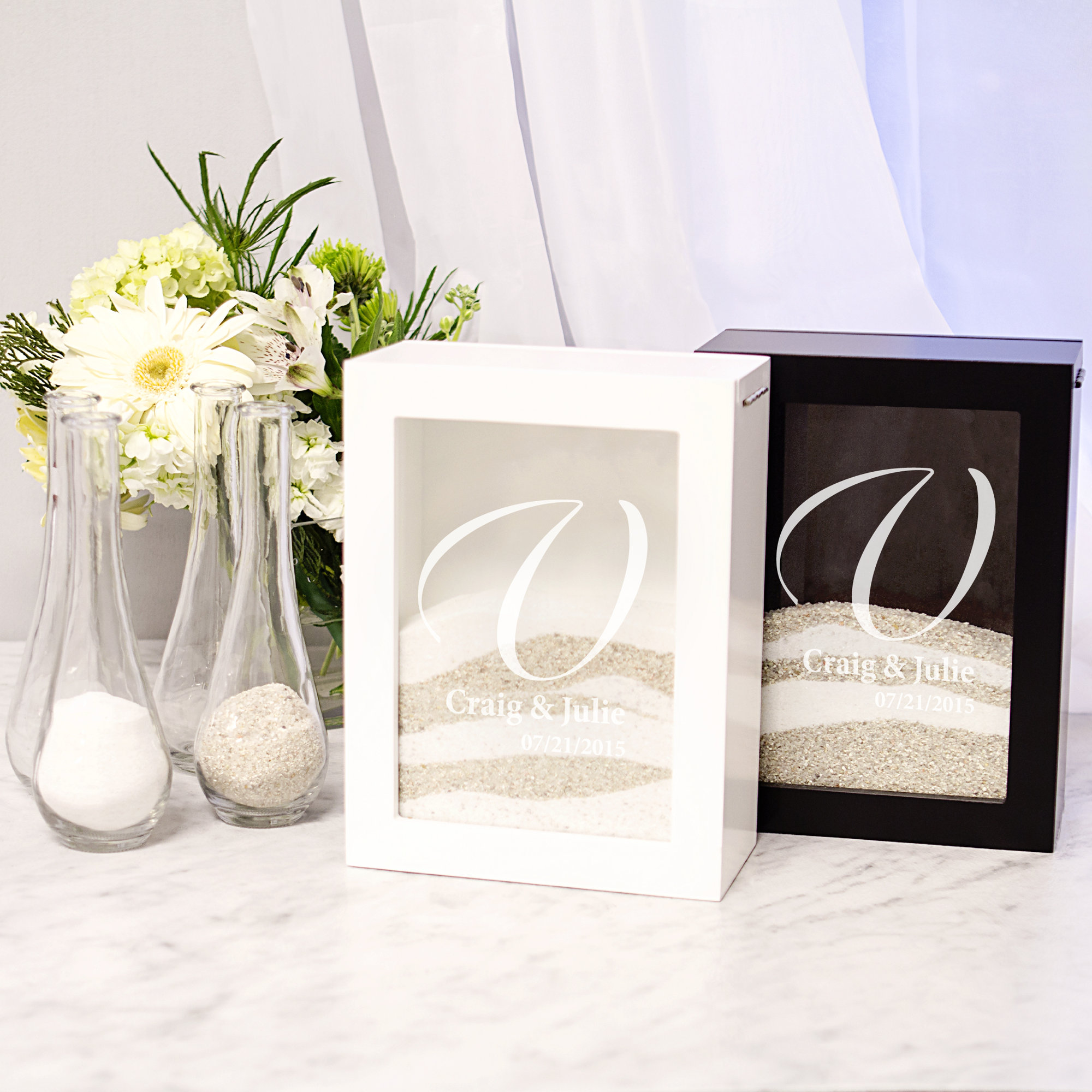 Cathys Concepts Wedding Unity Sand Ceremony Shadow Box Set & Reviews